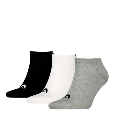 HEAD Sneakersokken Training 3-pack Grijs / Wit / Zwart-43/46