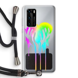 Hold My Heart: Huawei P40 Transparant Hoesje met koord