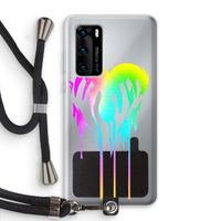 Hold My Heart: Huawei P40 Transparant Hoesje met koord