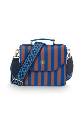 Pip Studio Frances Schoudertas Small Streep Blauw