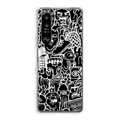Vexx Black Mixtape: Sony Xperia 1 III Transparant Hoesje
