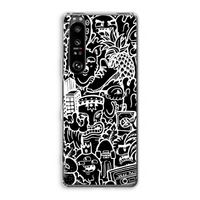 Vexx Black Mixtape: Sony Xperia 1 III Transparant Hoesje