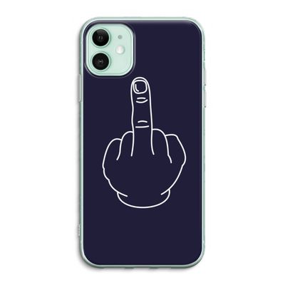 F**k U: iPhone 11 Transparant Hoesje