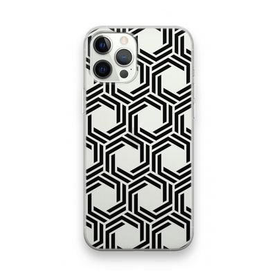 Geometrisch patroon: iPhone 12 Pro Transparant Hoesje