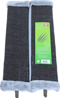 Krabplank sisal hoekmodel met pluche en sisal, 23x52 cm