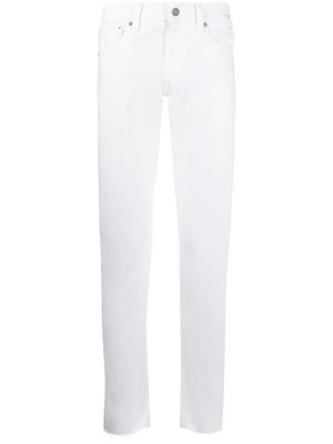 Ralph Lauren Purple Label jean droit à patch logo - Blanc