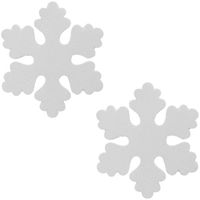 2x Witte decoratie sneeuwvlok van foam 40 cm - Hangdecoratie