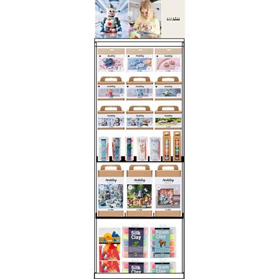 Creativ Company Vloerdisplay, ongemonteerd, category, boetseren voor kinderen, h: 1580 mm, l: 600 mm, b: 400 mm, 96 eenh./ 1 stuk