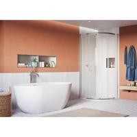 Crosswater Asura Kwartronde Douchedeur - 8mm - 80x80cm - gepolijst RVS AUQSSC0800