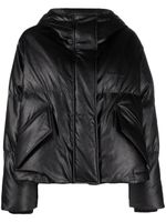 MM6 Maison Margiela veste matelassée en cuir artificiel - Noir