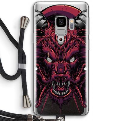 Hell Hound and Serpents: Samsung Galaxy S9 Transparant Hoesje met koord