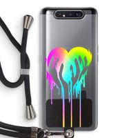 Hold My Heart: Samsung Galaxy A80 Transparant Hoesje met koord