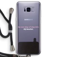 gij beslist: Samsung Galaxy S8 Transparant Hoesje met koord