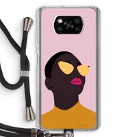 Yellow glasses: Xiaomi Poco X3 NFC Transparant Hoesje met koord