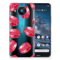 Nokia 8.3 | Siliconen Case | Pink Macarons