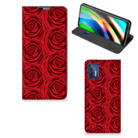 Motorola Moto G9 Plus Smart Cover Red Roses - thumbnail