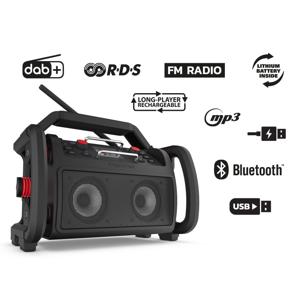 Perfectpro RP2 ROCKPRO Bouwradio Oplaadbaar DAB+ Bluetooth