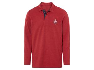 LIVERGY Heren poloshirt (Rood, S)