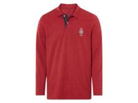 LIVERGY Heren poloshirt (Rood, S)