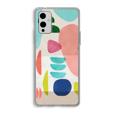 Bold Rounded Shapes: OnePlus 9 Transparant Hoesje