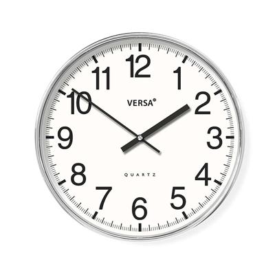 Muurklok Versa Wit Plastic 4 x 30 x 30 cm