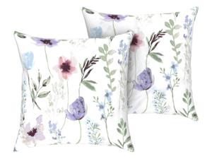 LIVARNO home 2 kussenhoezen 60 x 50 cm (Bloemen/wit)