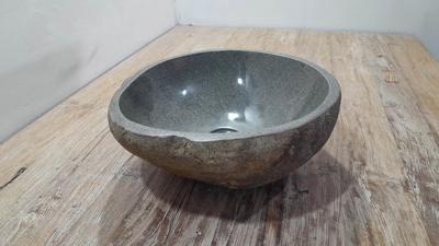 Rivierstenen waskom RS250308, 39x37x15 cm
