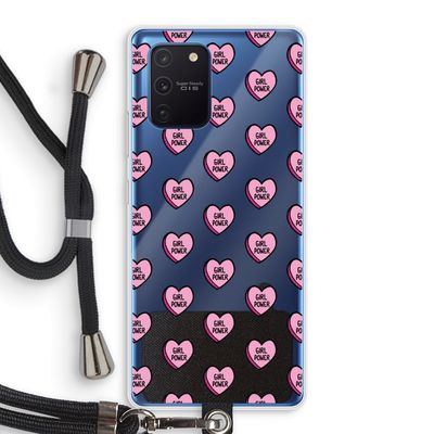 GIRL POWER: Samsung Galaxy Note 10 Lite Transparant Hoesje met koord