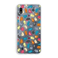 Kleurrijke katten: Samsung Galaxy A10 Transparant Hoesje
