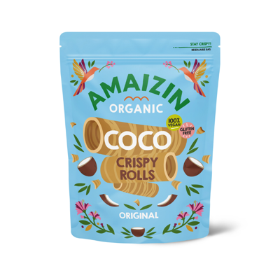 Amaizin Coco crispy rolls original (bio) 140 gram