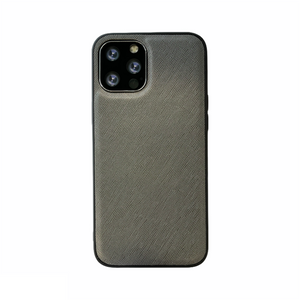 iPhone XR hoesje - Backcover - Stofpatroon - TPU - Grijs