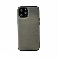 iPhone XR hoesje - Backcover - Stofpatroon - TPU - Grijs - thumbnail