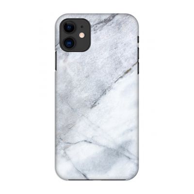 Witte marmer: Volledig geprint iPhone 11 Hoesje