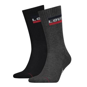 Levi's Regular Cut Sprtwr Logo Mid Grey/Black 2-Pack -43/46