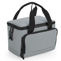 Bagbase koeltasje/lunch tas model Compact - 24 x 17 x 17 cm - 2 vakken - grijs/zwart - klein model   -