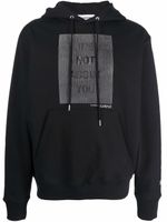 Helmut Lang x Hank Willis hoodie à slogan imprimé - Noir - thumbnail