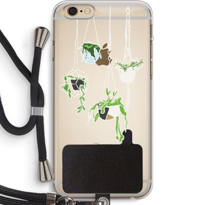 Hang In There: iPhone 6 PLUS / 6S PLUS Transparant Hoesje met koord