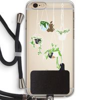 Hang In There: iPhone 6 PLUS / 6S PLUS Transparant Hoesje met koord