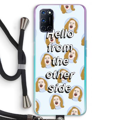 Hello: Oppo A52 Transparant Hoesje met koord