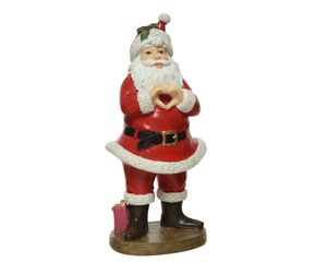 Kerstman poly l7.80b10h21cm rood - Decoris