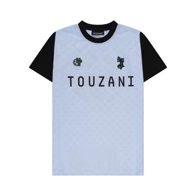 Touzani zomer voetbal shirt jongens - licht blauw - Hikarimono