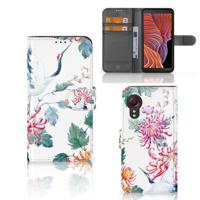 Samsung Galaxy Xcover 5 | Telefoonhoesje | Met pasjeshouder | Bird Flowers