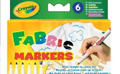 Crayola - 6 textielstiften