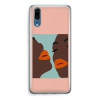 Orange lips: Huawei P20 Transparant Hoesje