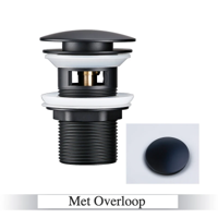 LuxDrain Pop-Up Afvoerplug - Stijlvolle Wastafel Stopper in Zwart, Goud en Rosé