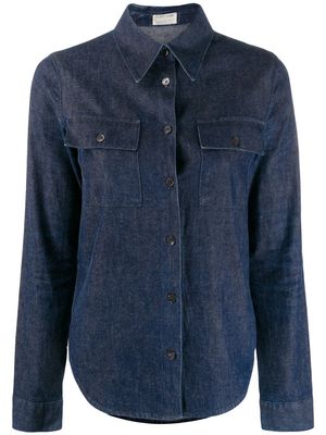 Helmut Lang Pre-Owned chemise ajustée en jean - Bleu