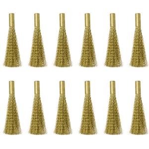 TOOLCRAFT TO-5864076 Reserveborstels voor glasvezelgumstiften 12 stuks (messing draad) 4 mm Diameter 4 mm 12 stuk(s)