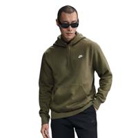 Nike Sportswear Club Fleece Hoodie Olijfgroen Wit
