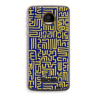 Majorelle Blue Print: Motorola Moto Z Force Transparant Hoesje