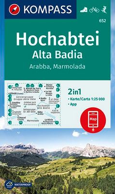 Wandelkaart 652 Hochabtei - Alta Badia | Kompass